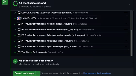 Three-environment pipeline diagram